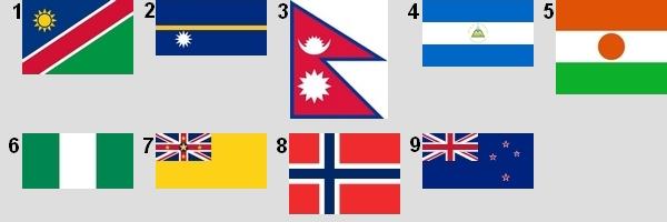 Drapeaux des pays commençant par N