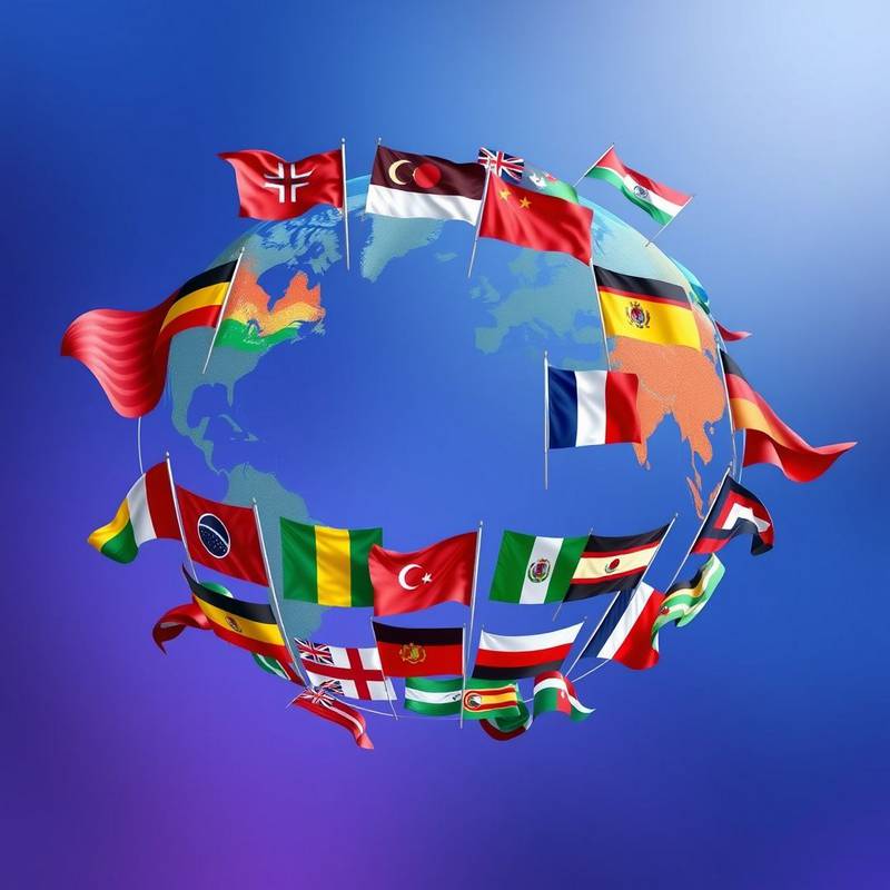 Collection de drapeaux du monde